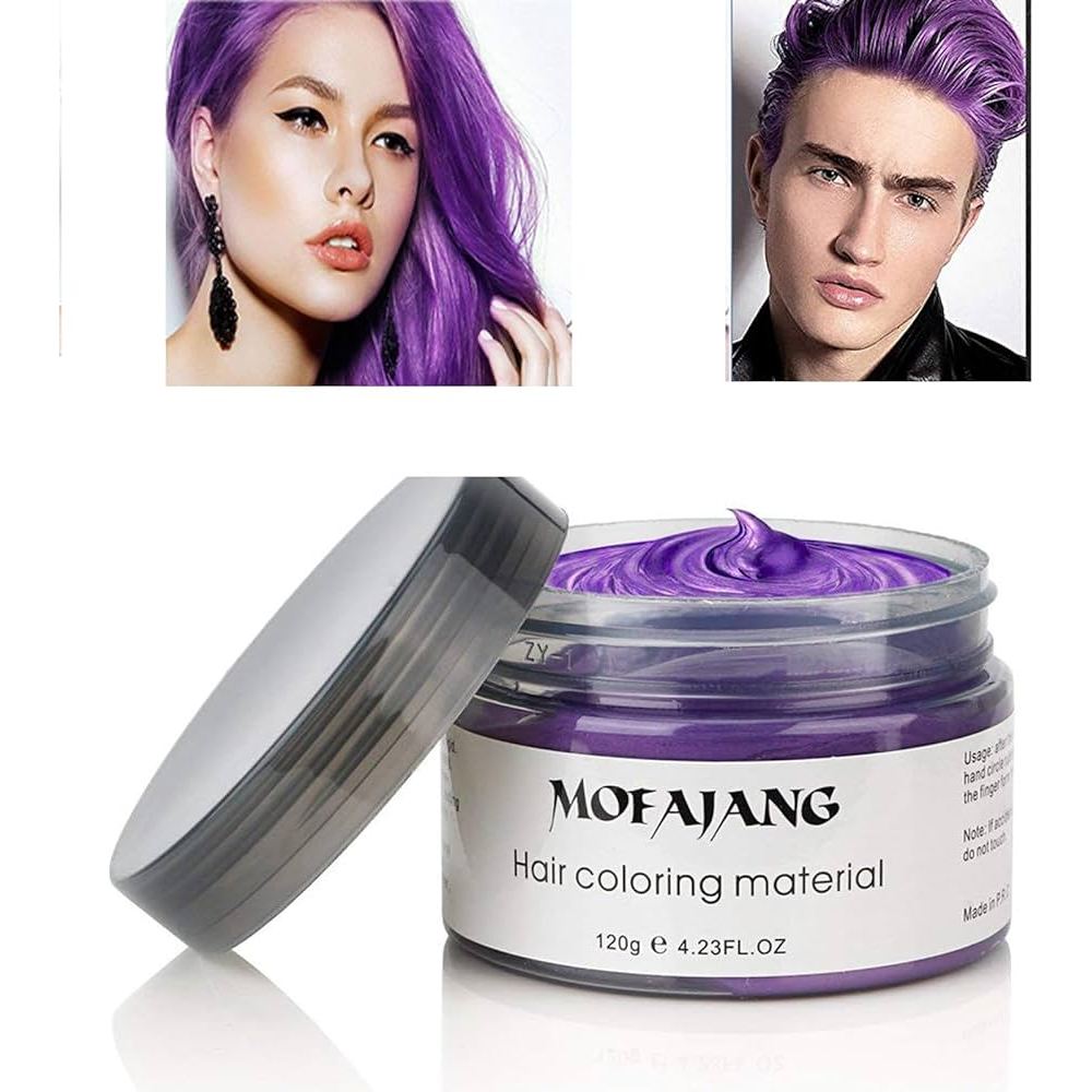Mofajang Temporary Colour Hair Wax Japan Silver Ash Color 120g (Grey