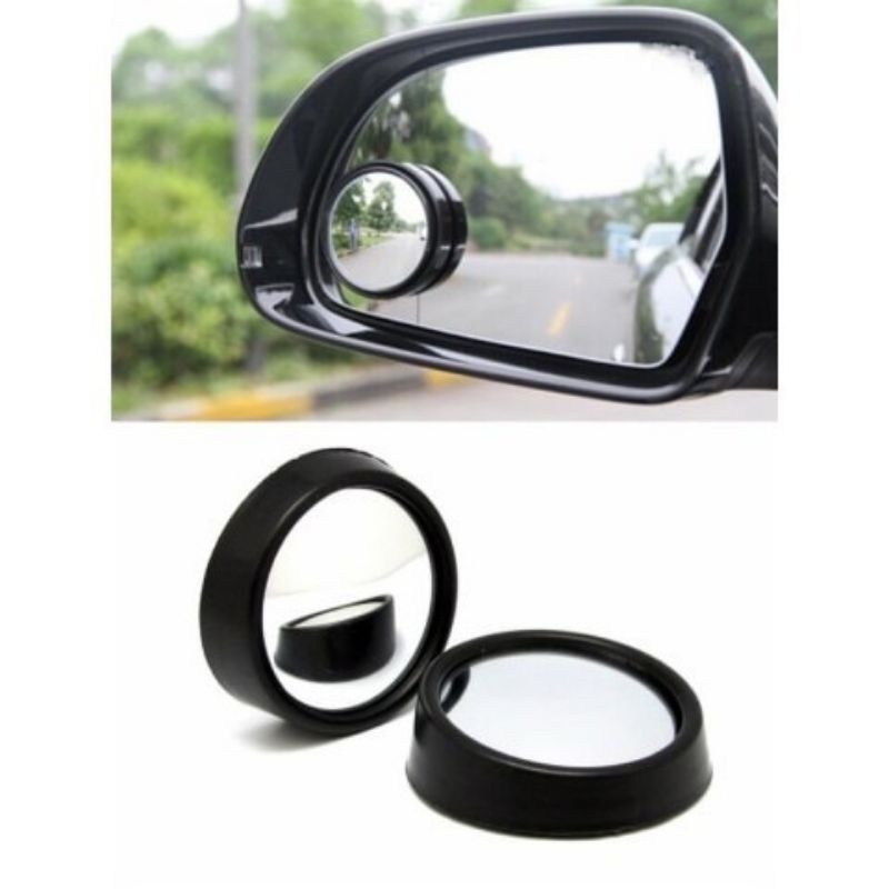 Car Reversing Rearview Auxiliary 360 Rotatable Round Blind Spot Mirrors ...