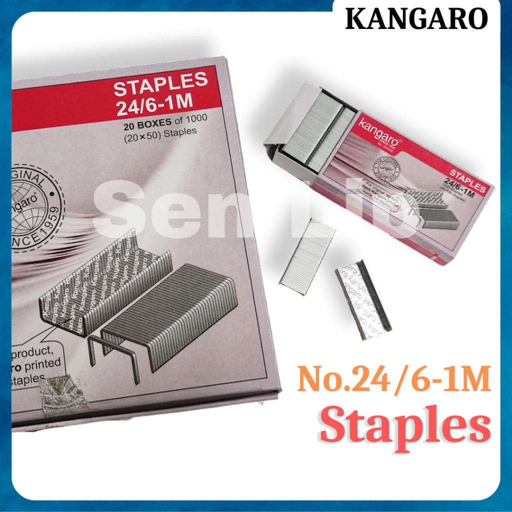 KANGARO Staples No.24/6-1M / Stapler Bullet for School, Office ...