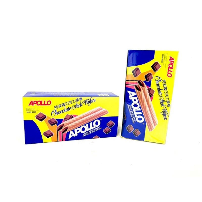 Apollo 11g Chocolate Water Sticks Cream Childhood Snacks Jajan Viral ...