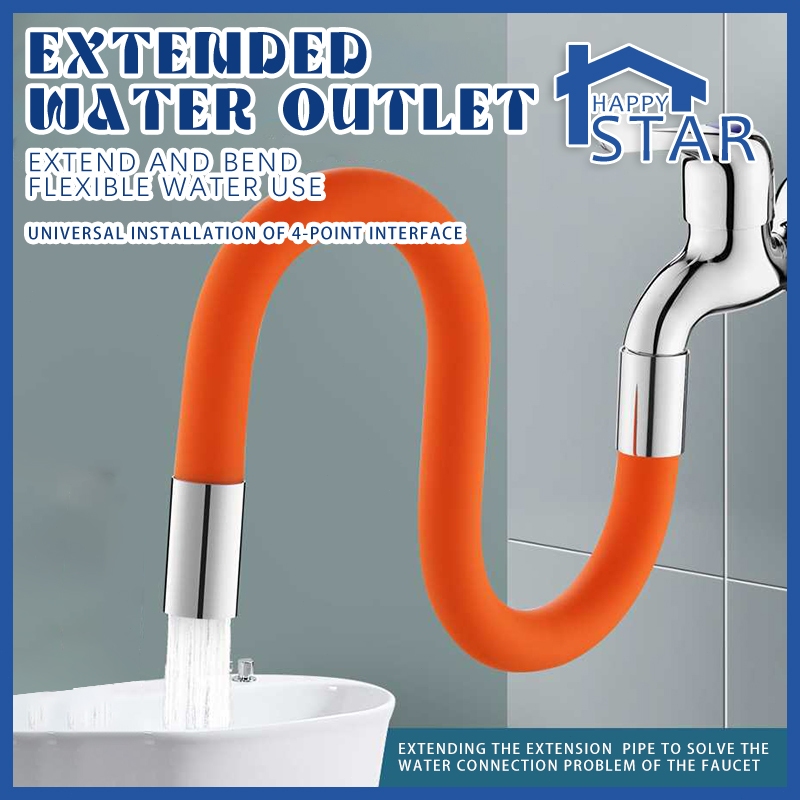 【FREE Connector Universal Adaptor】Faucet Extender Rotatable Pipe 360 ...