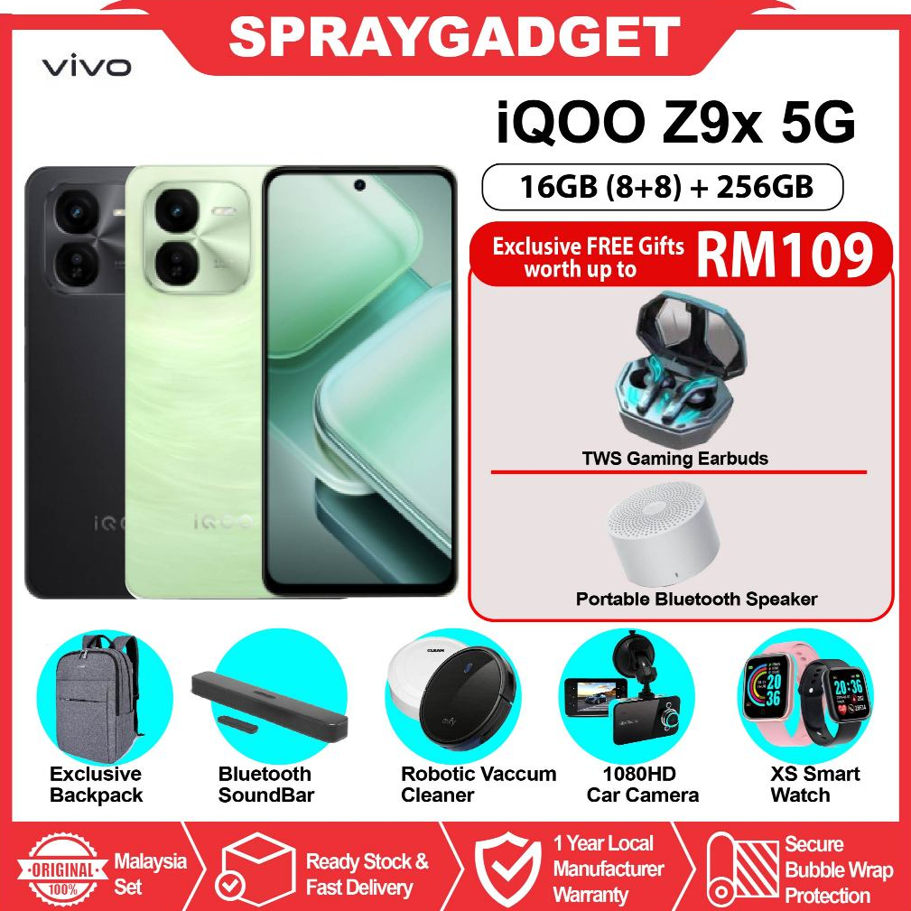 Vivo Iqoo Z9x 5g 16gb88ram 256gb Rom L Sdm 6 Gen 1 L 120hz Refresh Rate L 44w Flash Charge 6400