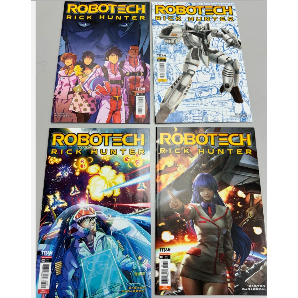 ROBOTECH Rick Hunter - Complete SET of 4 COMICS - TITAN COMICS - Comic ...