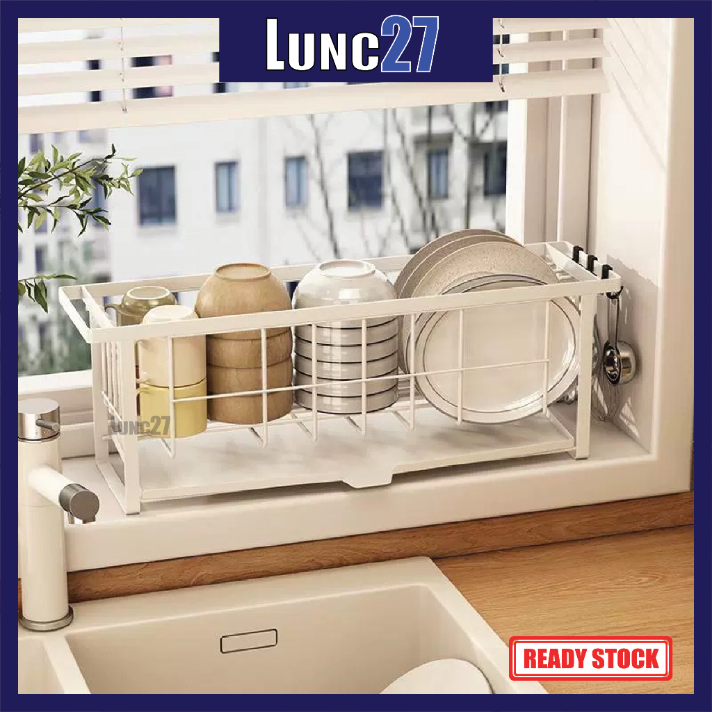 Carbon Steel Plate Rack Kitchen Plat Holders Organizer Dish Drainer ...