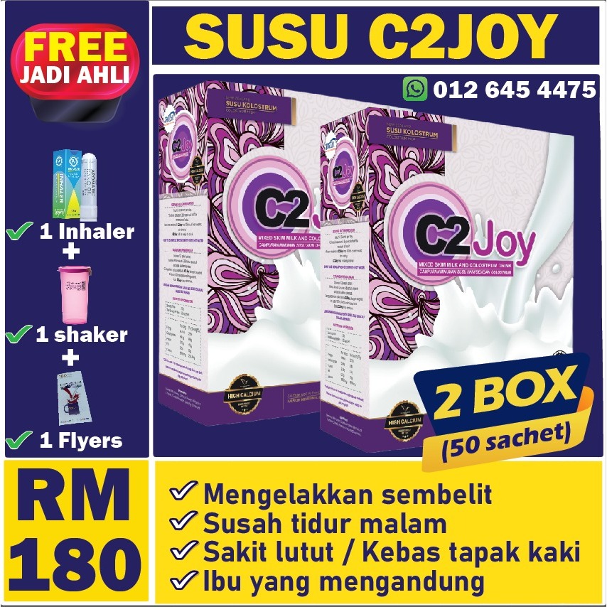 C2 Joy Susu Kolostrum C2joy Kalsium Trucal Untuk Tulang Dan Antibodi