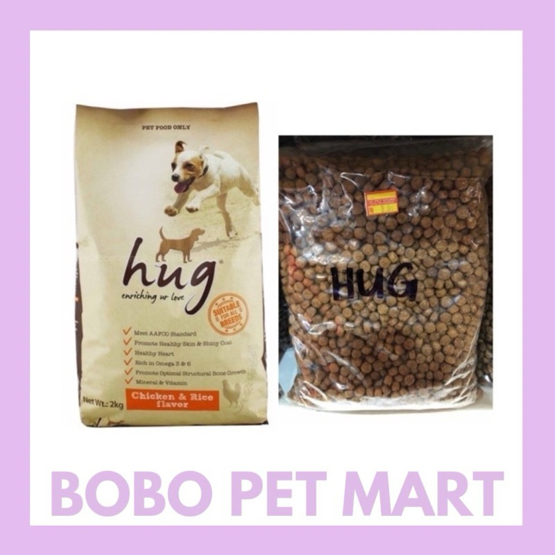 Repack Hug Chicken&Rice Dog Food 1kg | Shopee Malaysia