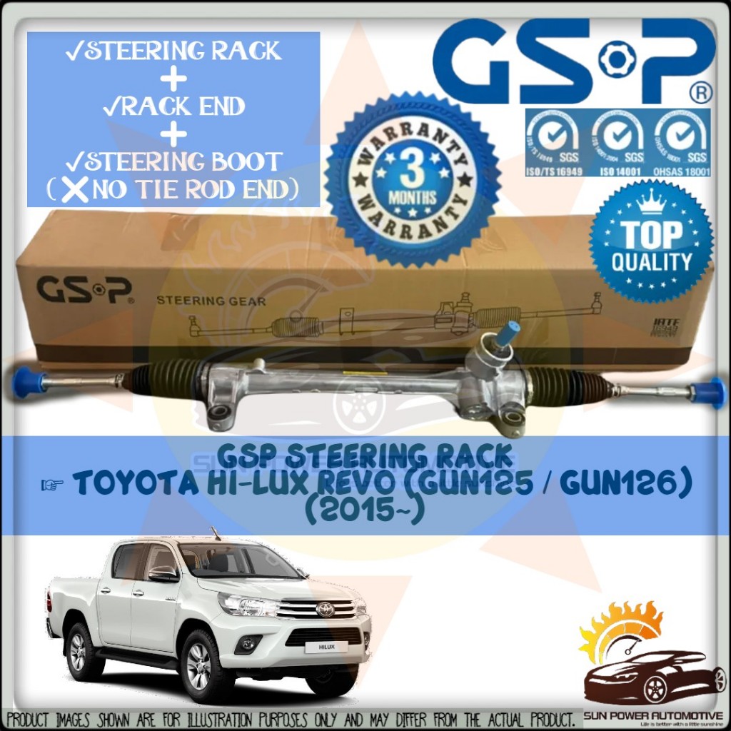 Toyota HI-LUX Hilux Revo GUN125 GUN126 ORIGINAL GSP Power Steering Gear ...