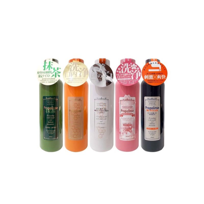 Japan Propolinse Original Refresh Sakura Whitening Green Tea Peach Gold ...