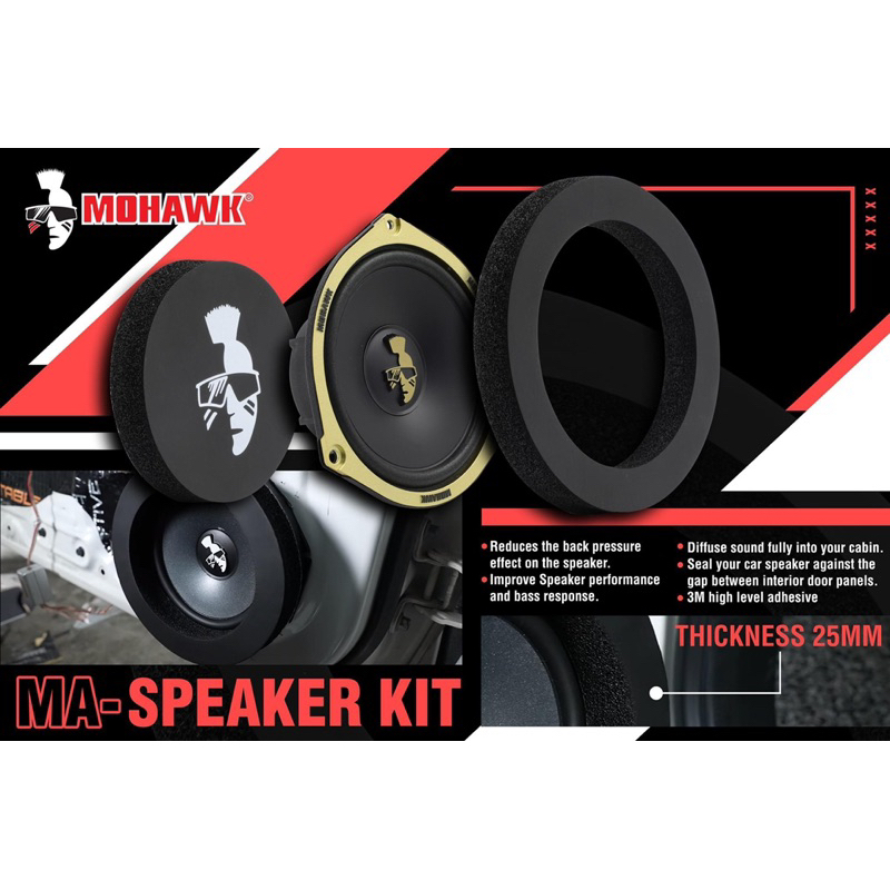 MOHAWK 6.5” SPEAKER DAMPING FOAM SOUND PROOF. | Shopee Malaysia