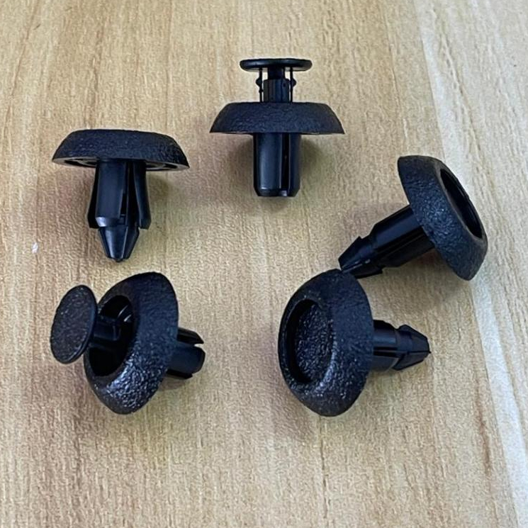 50pcs 6 Mm Auto Car Bumper Fender Retainer Push Black Plastic Clips Fasten.DI Ba - Foto 8