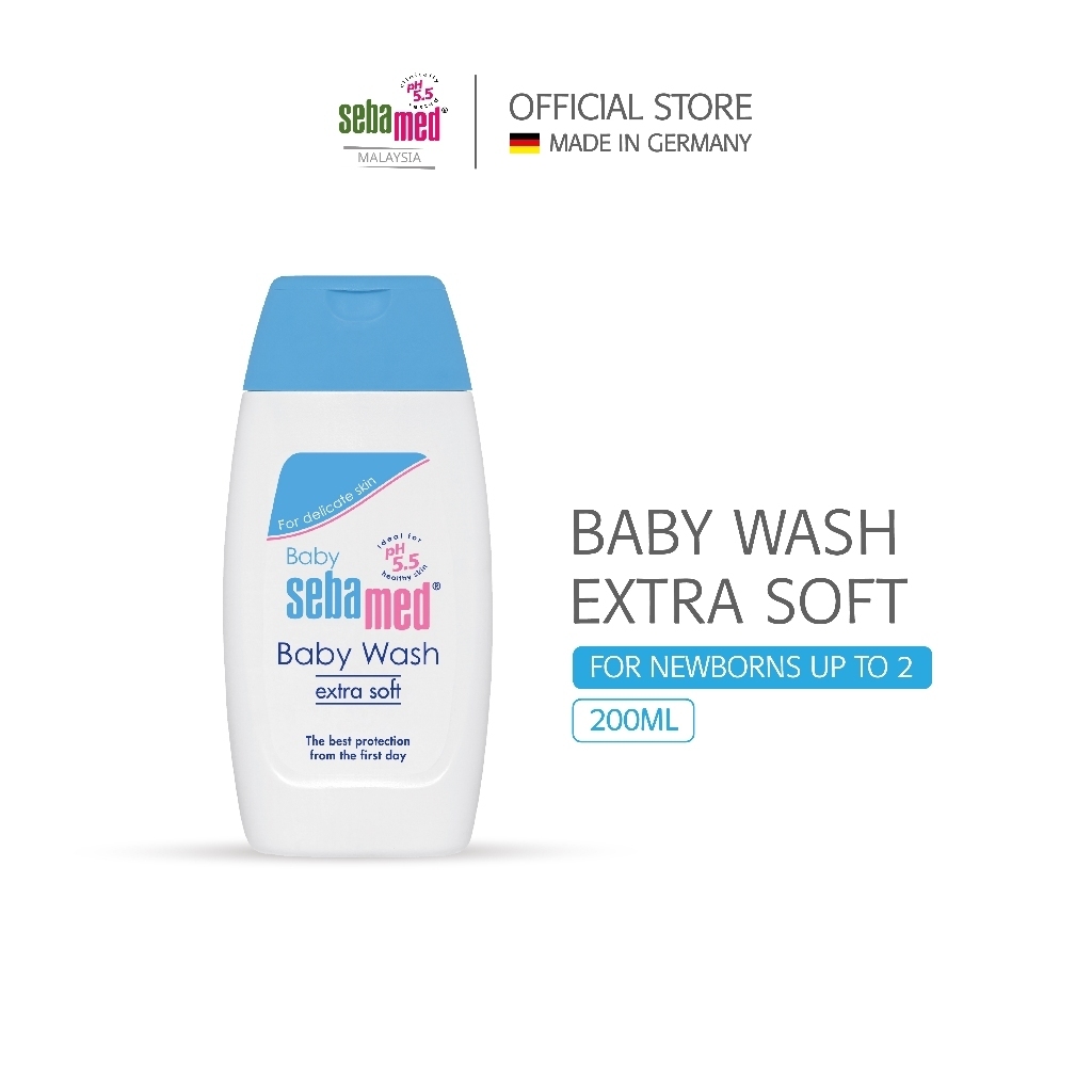 Sebamed Baby Wash Extra Soft Baby Liquid Cleanser Gentle Wash Baby