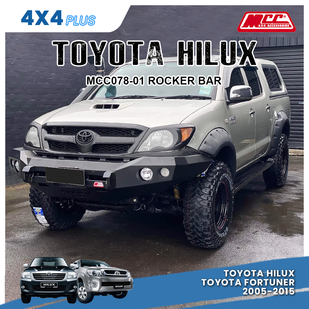 Toyota Hilux Front Rocker Bar Vigo 2005-2015 fortuner Bumper Besi 4X4 ...