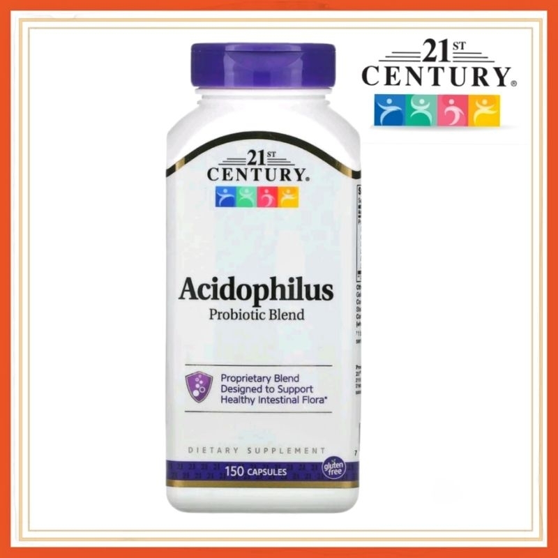 21st Century, Acidophilus Probiotic Blend, 150 Capsules | Shopee Malaysia