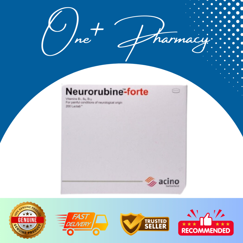 Neurorubine forte vitamin B1 B6 B12 tab (vitamin nerve) 1box (20strips ...