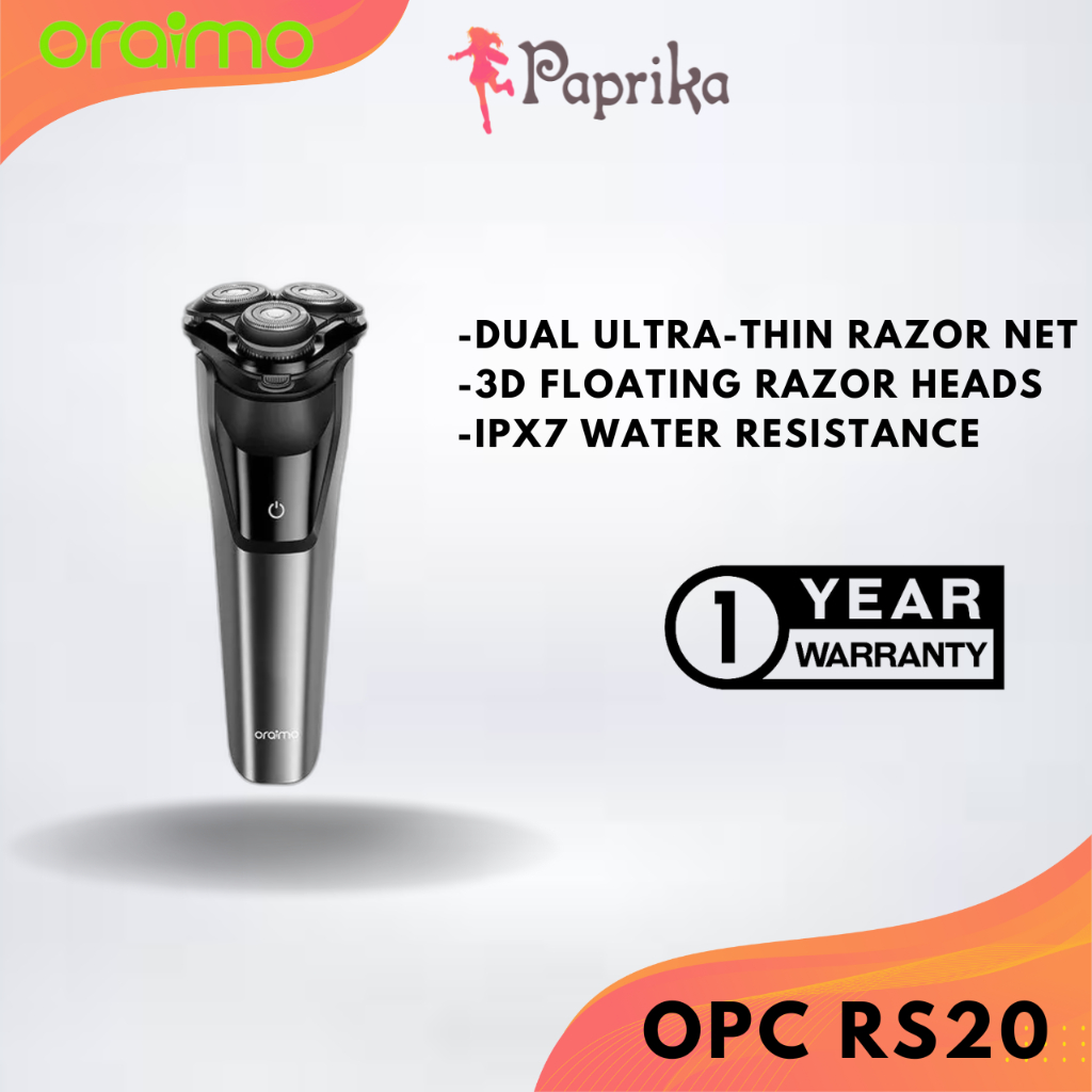 ORAIMO OPC-RS20 Electric Shaver Cordless Men Beard Rechargeable Shaver ...