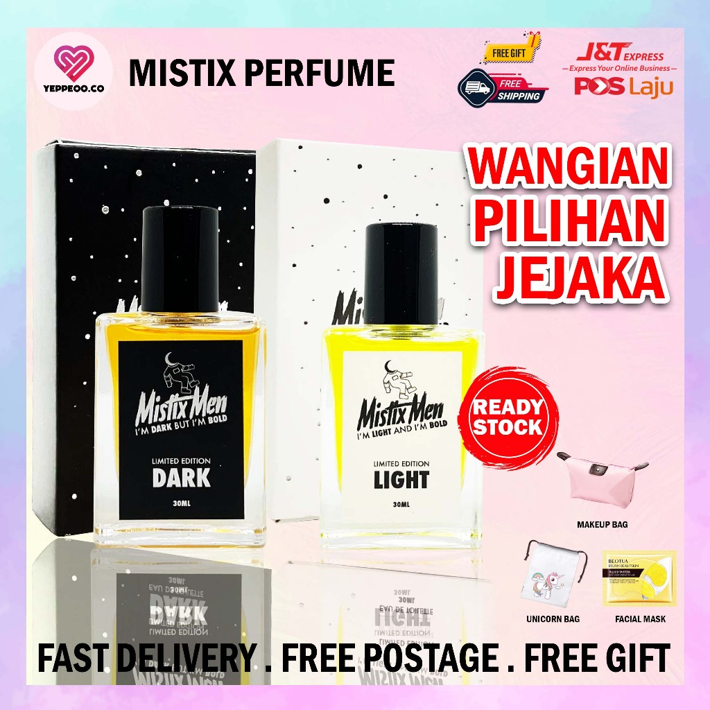 [Minyak Wangi Lelaki Limited Edition] Mistixmen Perfume Sesuai Untuk Aktiviti Indoor dan