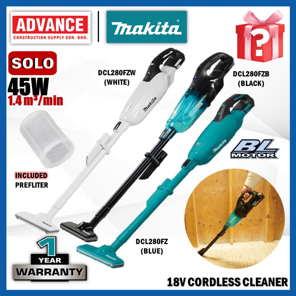 MAKITA DCL280FZW DCL280FZB DCL280FZ 18V Cordless Cleaner