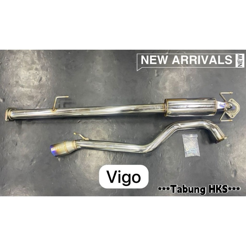 [NEW ARRIVALS] BRD MUFFLER TABUNG HKS PLUG AND PLAY FOR HILUX VIGO REVO