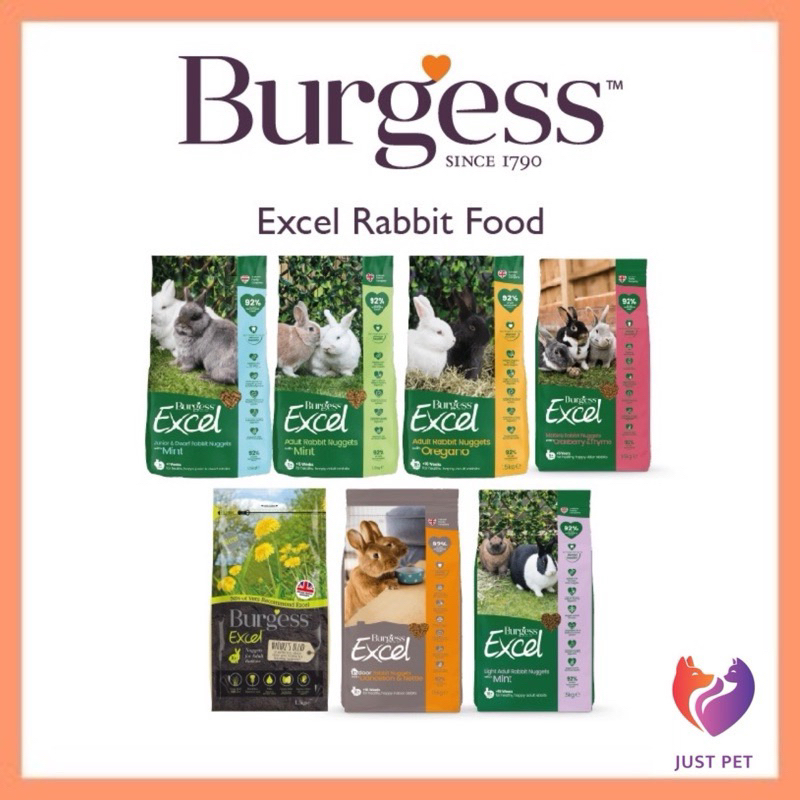 [DOUBLE LAYER BUBBLE WRAPPING] Burgess Excel Rabbit 1.5kg | Shopee Malaysia