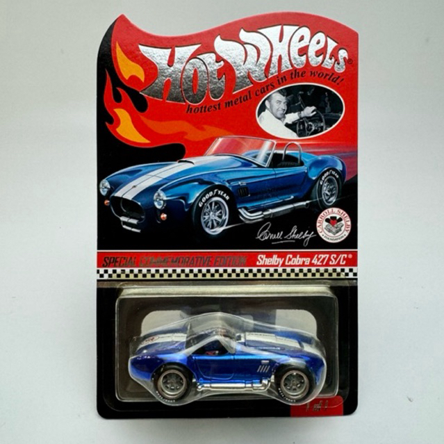 Hotwheels RLC shelby Cobra 427 S/C blue chrome | Shopee Malaysia