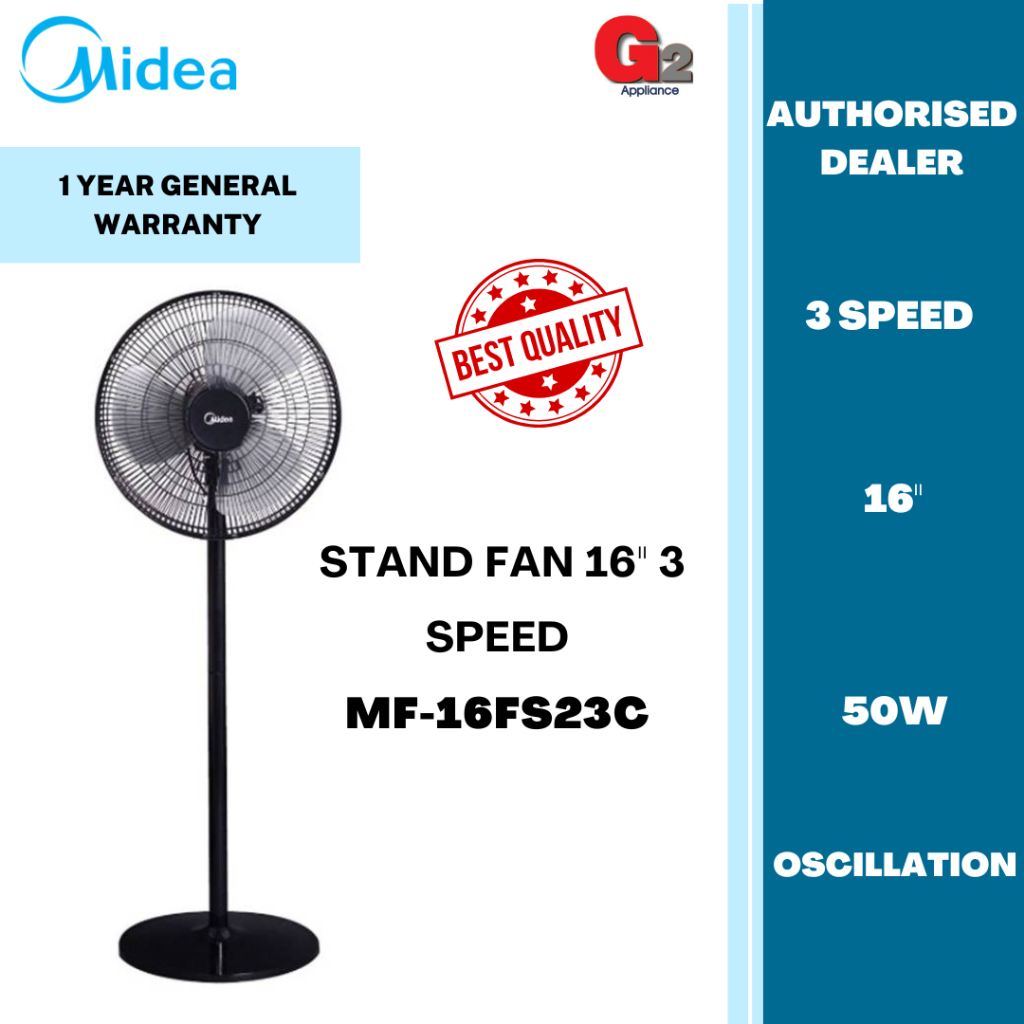 Midea [New Arrivals] Stand Fan 16