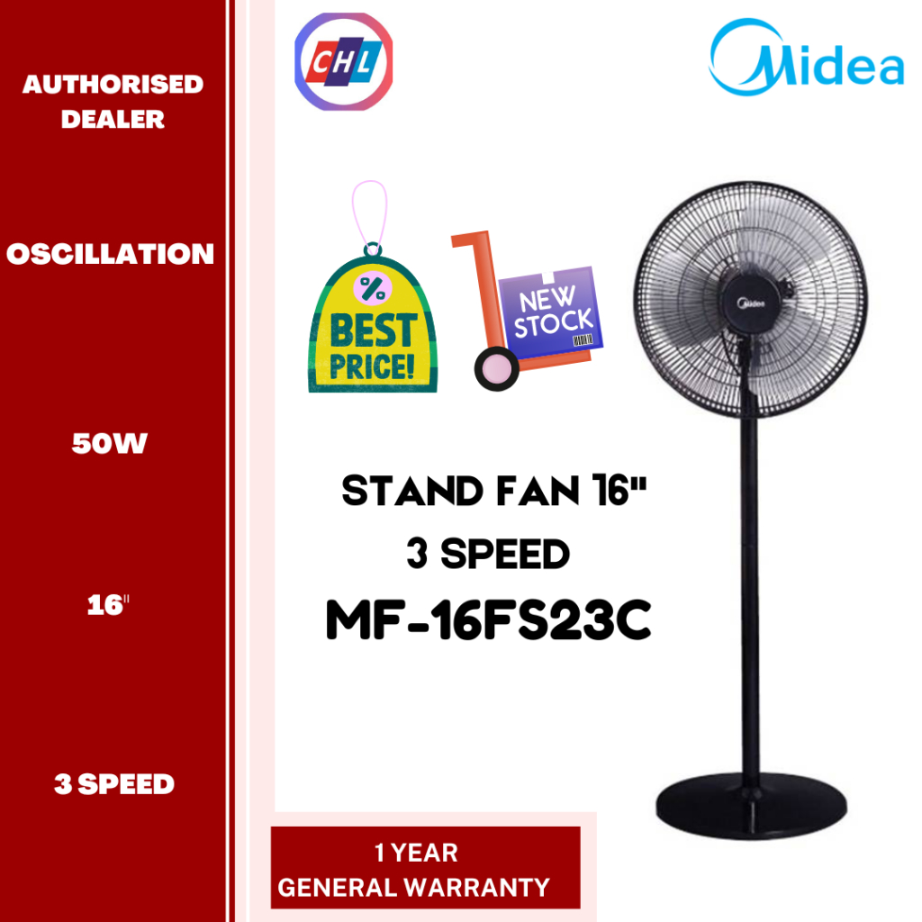 Midea [New Arrivals] Stand Fan 16