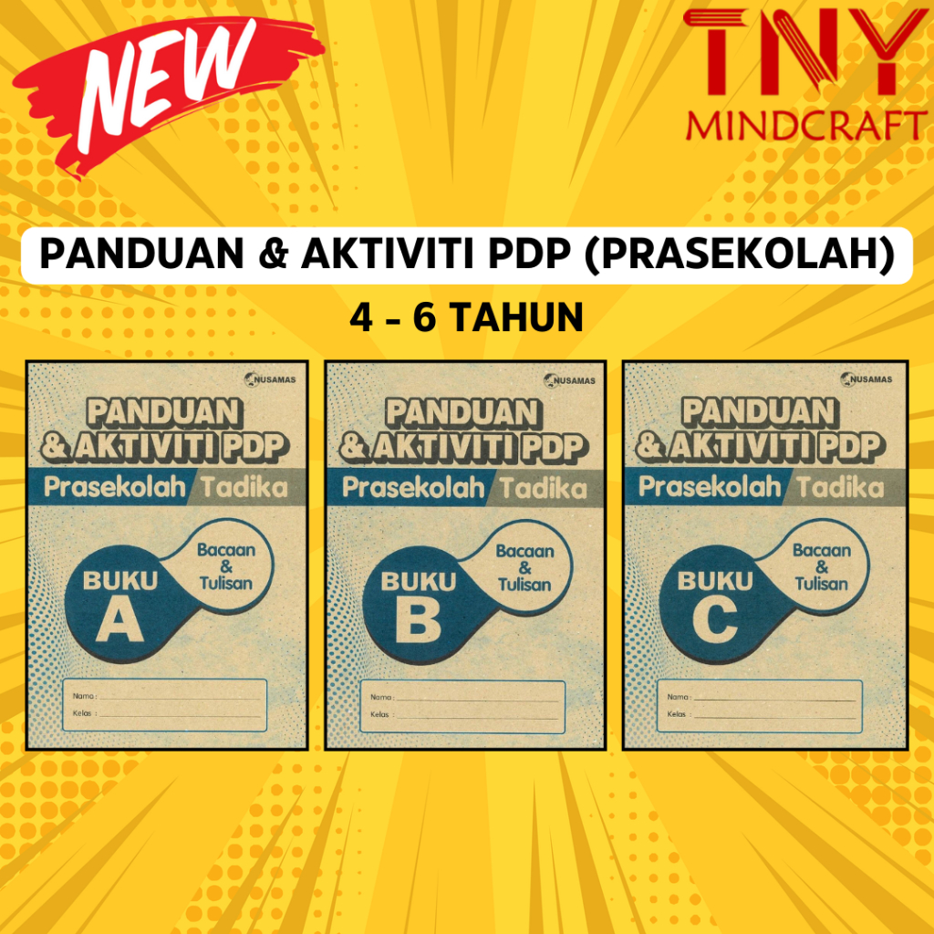 [TNY] NUSAMAS: BUKU LATIHAN PRASEKOLAH PANDUAN & AKTIVITI【4-6TAHUN ...