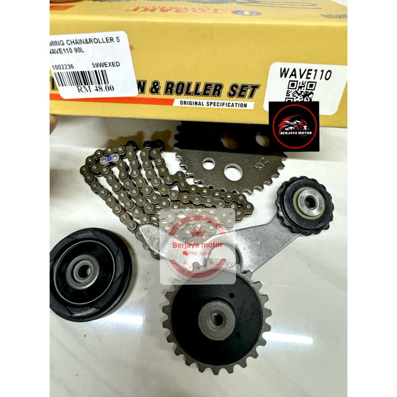 Timing roller set 5in1 Future /Wave110 （timing chain/roller/tensioner ...
