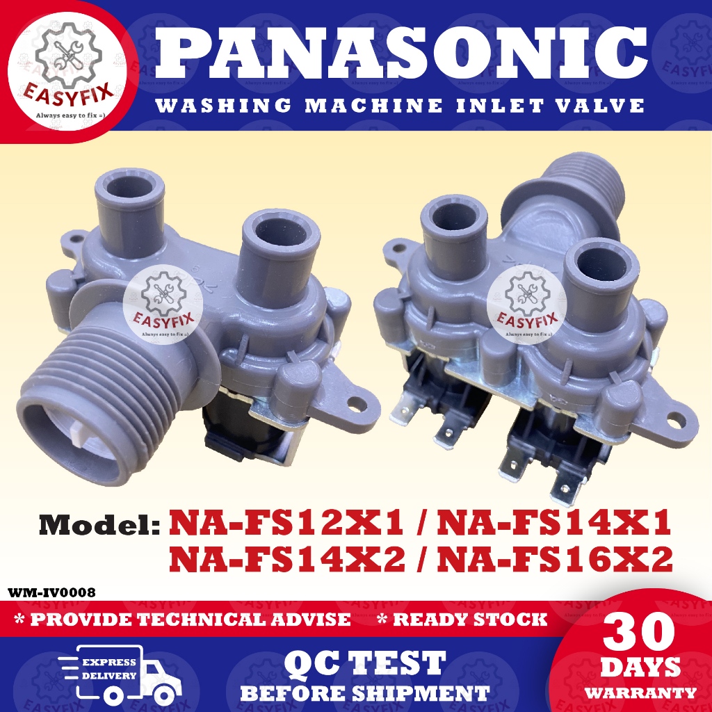 NA-FS12X1 / NA-FS14X1 / NA-FS14X2 / NA-FS16X2 PANASONIC WASHING MACHINE WATER INLET VALVE (COIL 