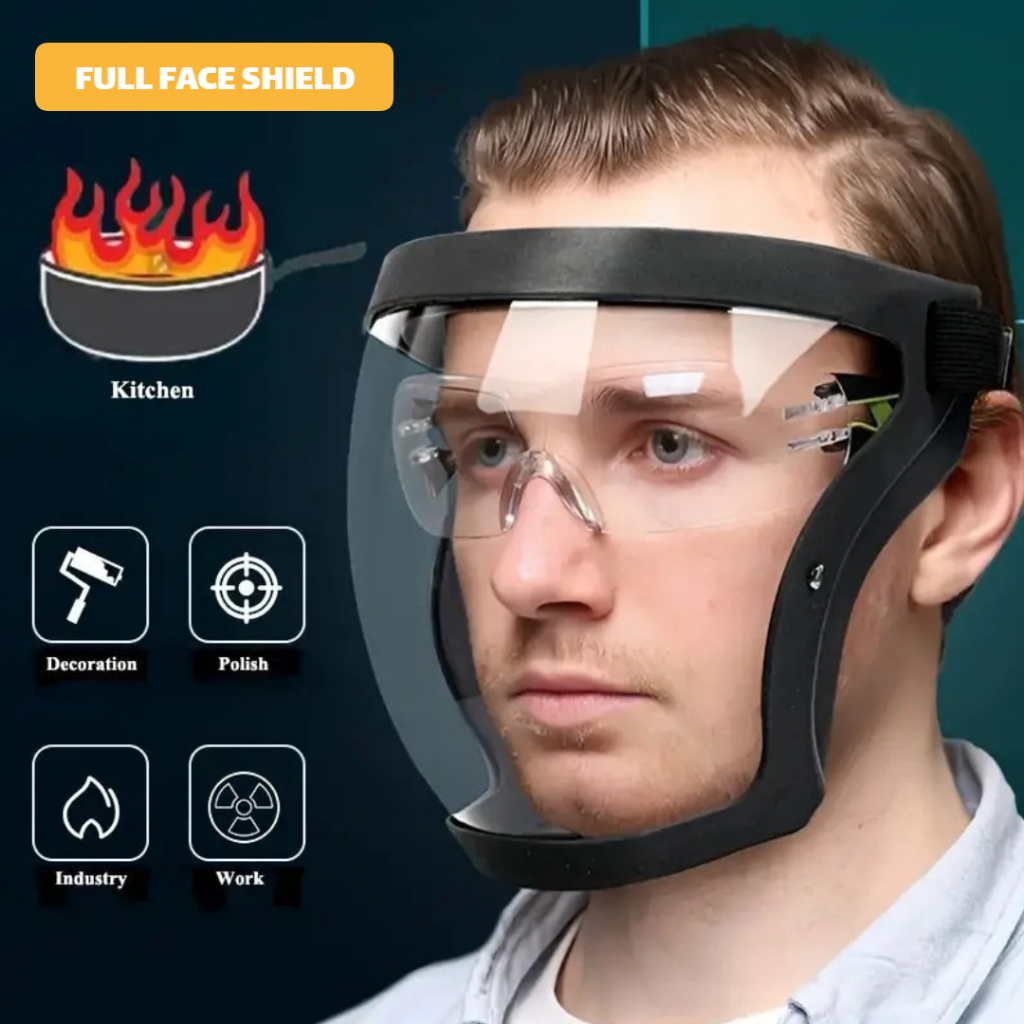 Active Protective Hybrid Full Face Shield Face Mask Moto Cycling Safety ...