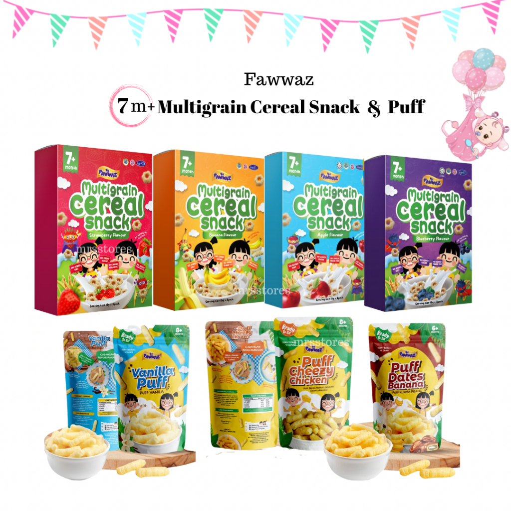 Fawwaz Multigrain Cereal Snack (Baby Cereal / Puff) | Shopee Malaysia