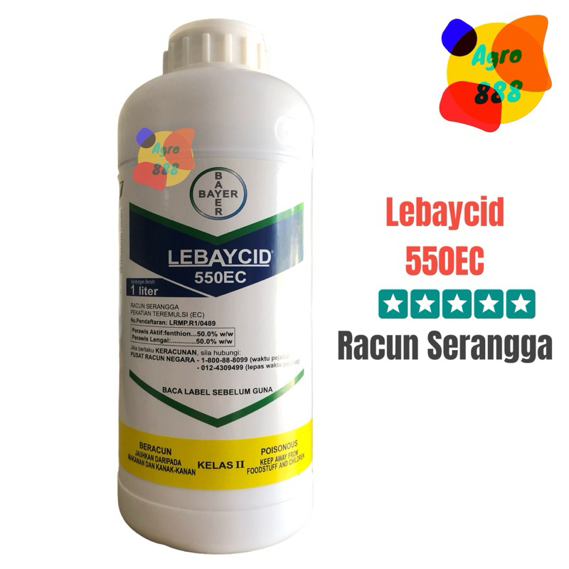 LEBAYCID 550ec/FENTHION/Racun serangga/INSECTICIDE 1Liter Shopee Malaysia