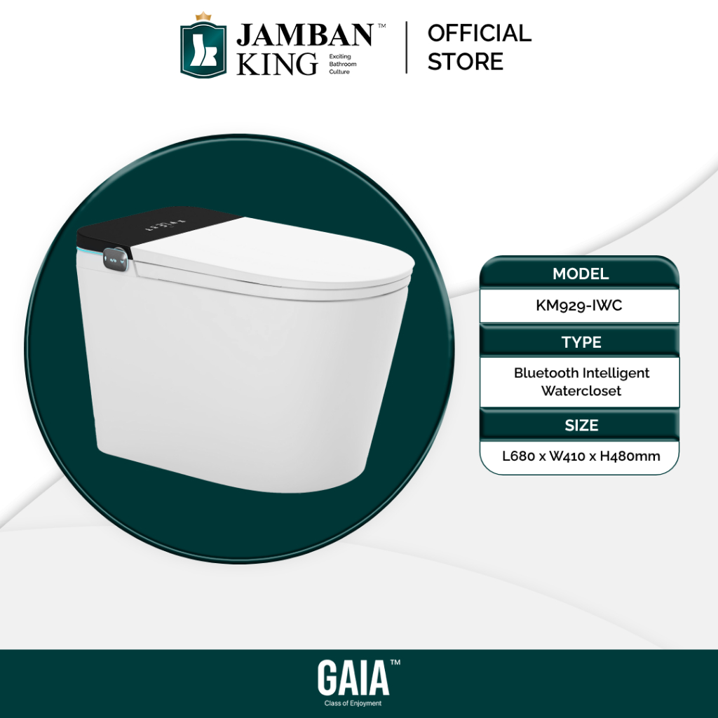 GAIA - Jamban AI Pro | Intelligent WC One Piece Siphon Jet Water Closet ...