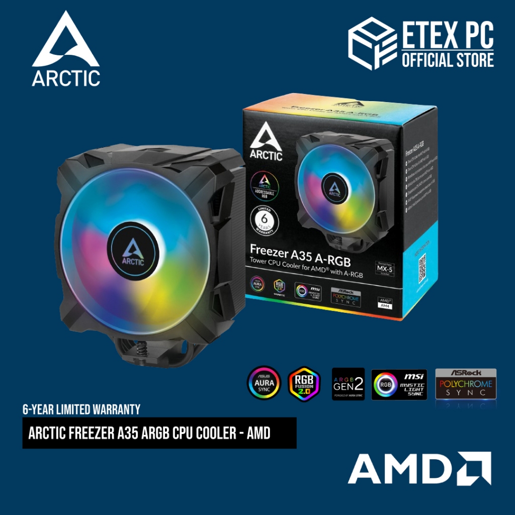 Arctic Freezer A Argb Cpu Cooler Amd Acfre A Shopee Malaysia