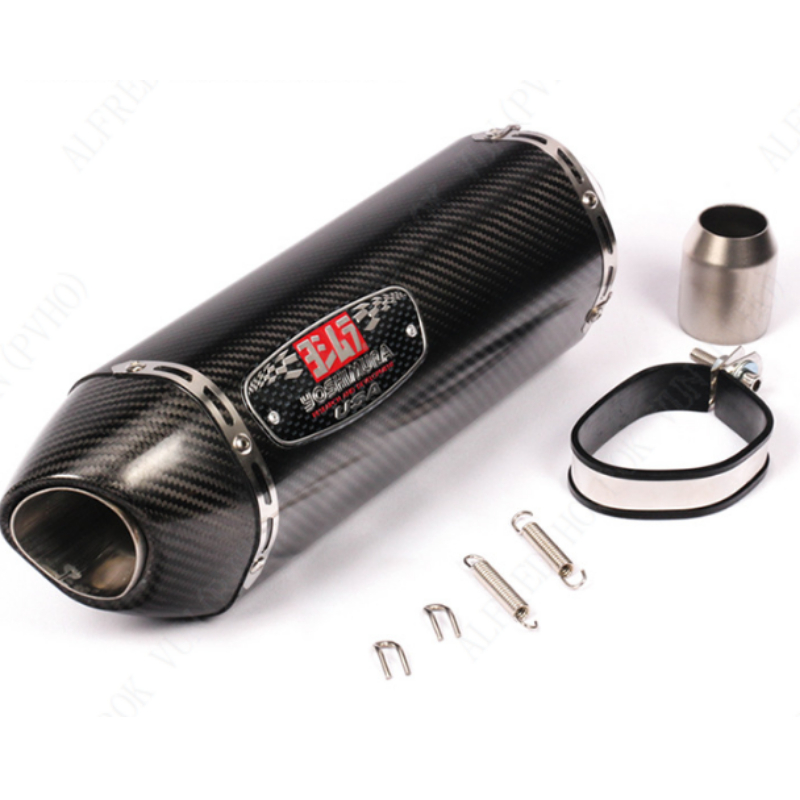 Yoshimura R77 420mm x 125mm Big Muffler Real Carbon Motorcycle Exhaust ...