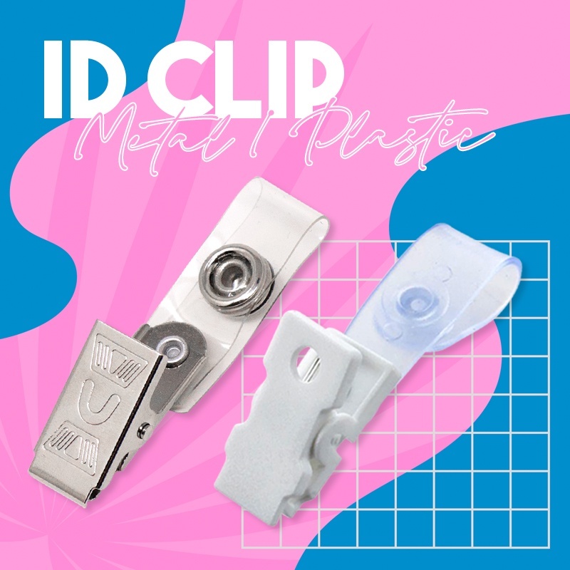 ID Clip Holder Metal Clip for Id Cards (100pcs) | Shopee Malaysia