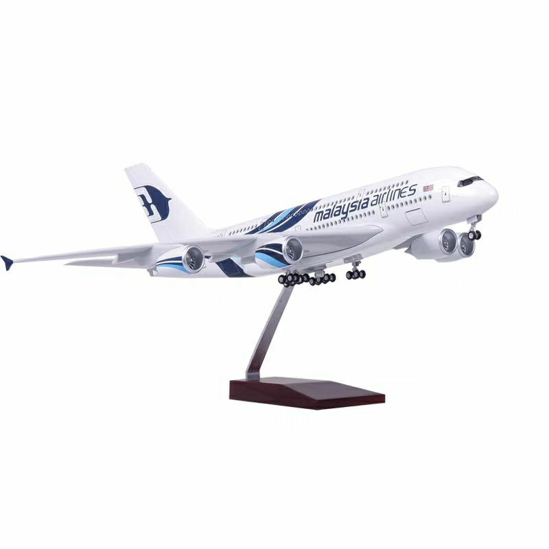 BIG MODEL Malaysia Airline MAS Airbus A-380 Aeroplane Aircraft 1/160 ...