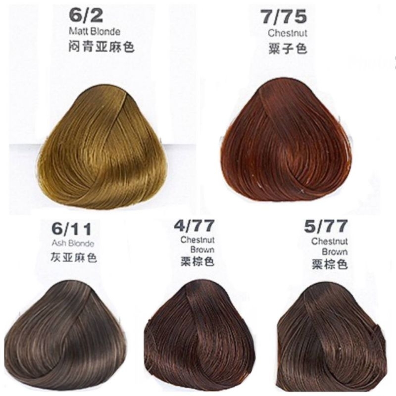 JINGHONGDA NATURAL FULL HAIR COLOUR Krim pewarna rambut menutup uban ...