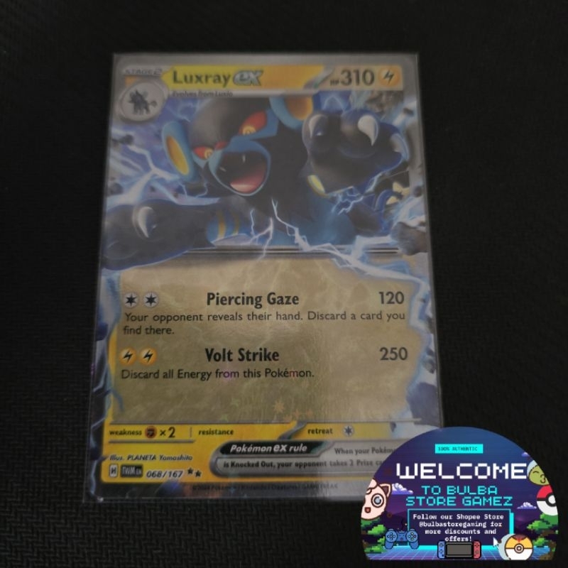 Luxray Ex 068/167 SV06 Twilight Masquerade TWM Pokmon TCG Card Game  Scarlet & Violet Original | Shopee Malaysia