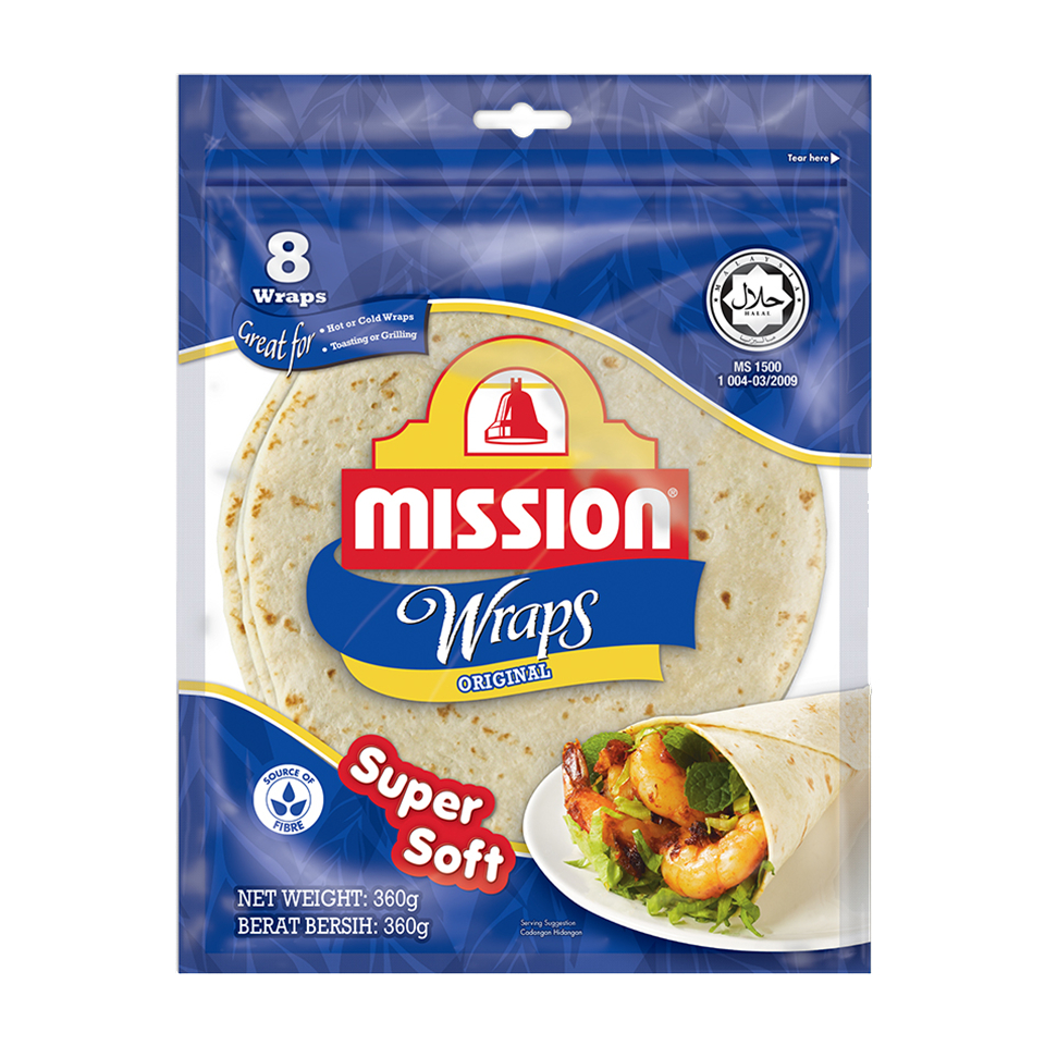 Mission Plain Naan Pita Bread Roti Nan Ready To Eat Wrap Chia Seed ...