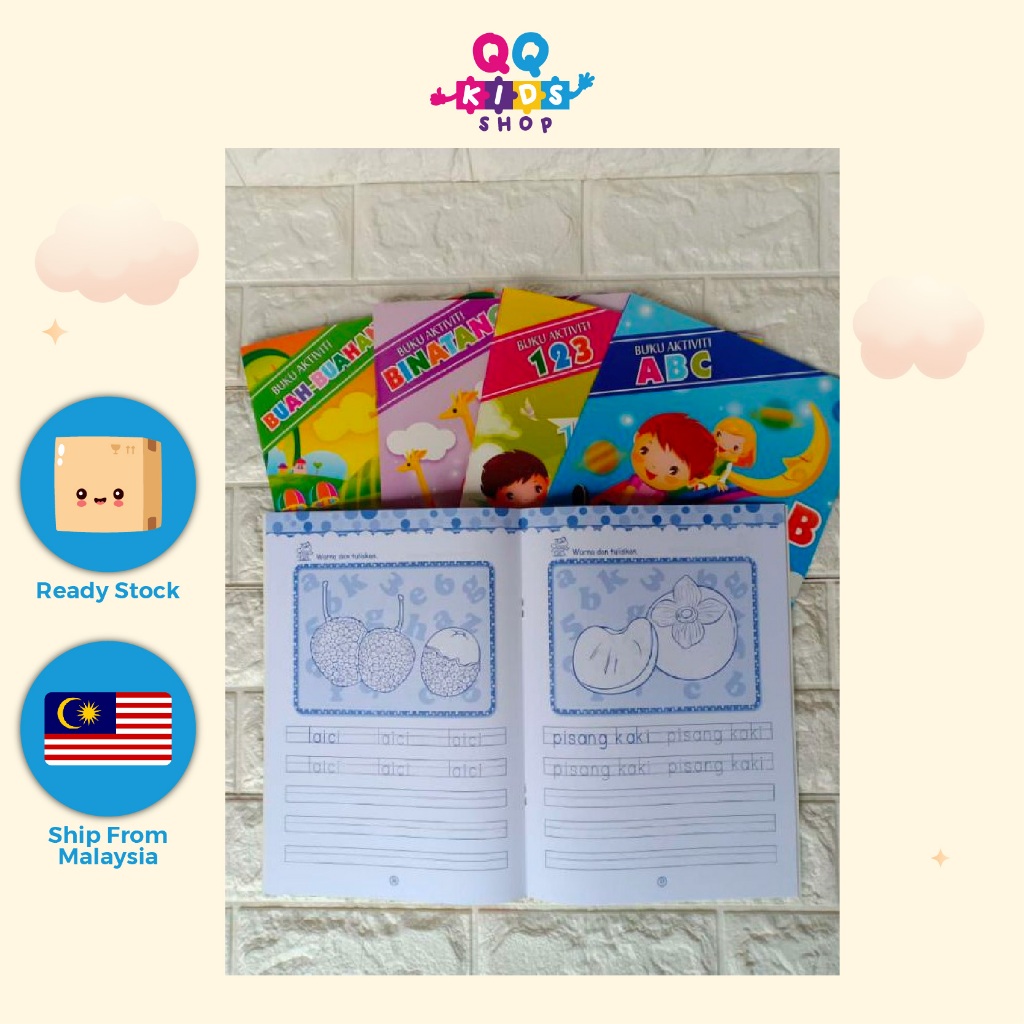 Fancy Buku Aktiviti & Colouring Book Activity Book Learning Book For ...