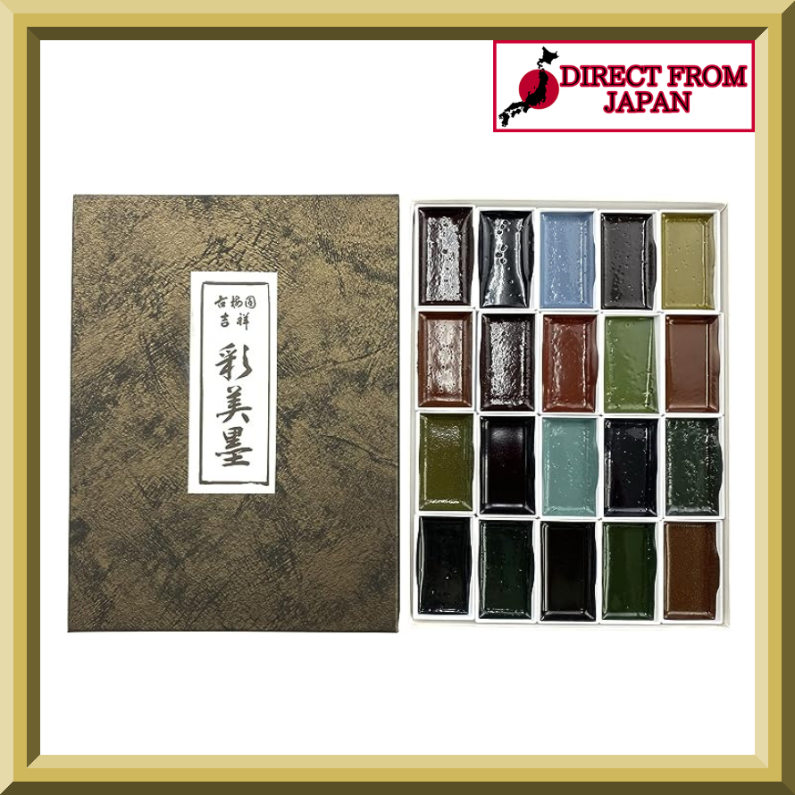 Kissho Saibiboku Japanese painting paint - 20 colors | Shopee Malaysia