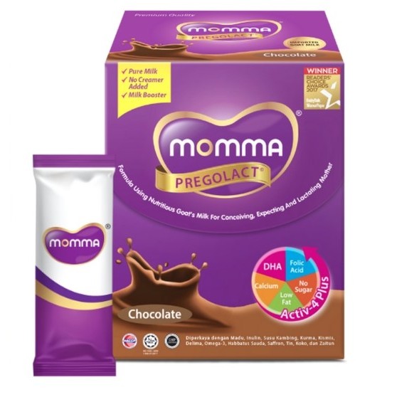 [CLEARANCE SALE] MOMMA® Pregolact® Perisa Chocolate Flavor - 21 Sachet ...