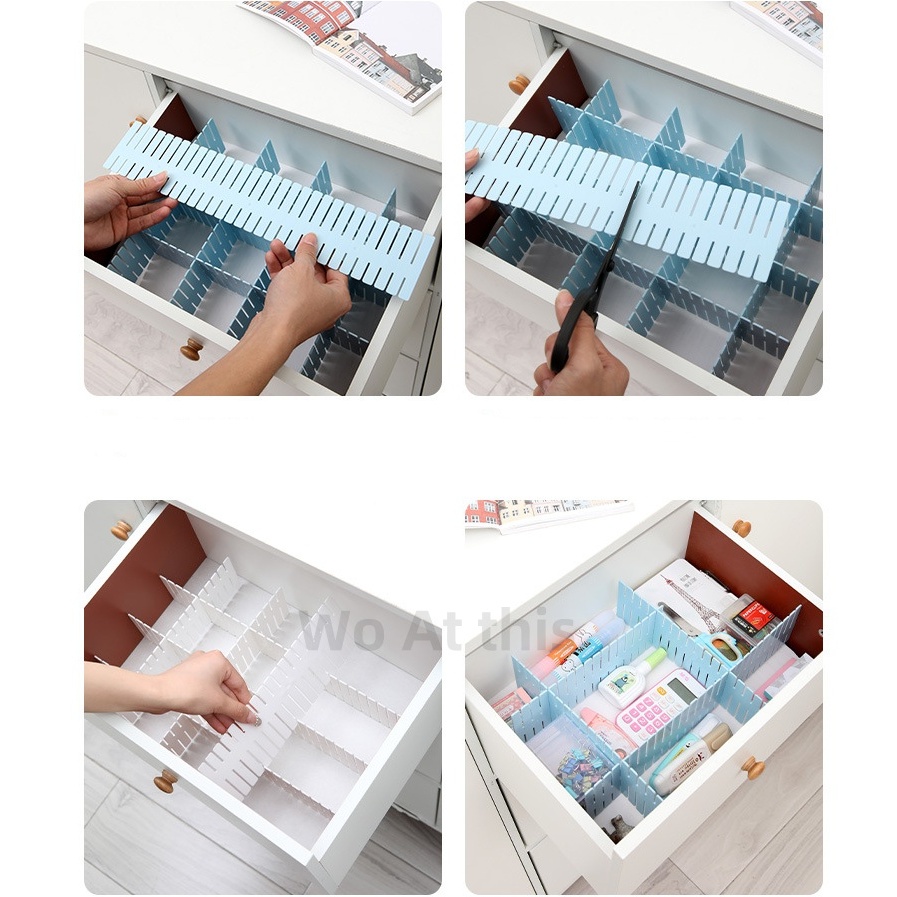 Adjustable Drawer Divider DIY Household Free Combination Partition ...