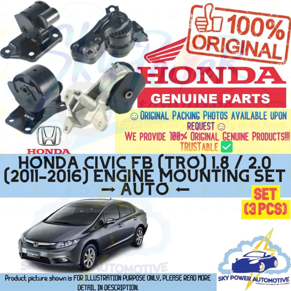 HONDA CIVIC FB TRO 1.8 2.0 2011-2016 AUTO 100% ORIGINAL HONDA GENUINE ...