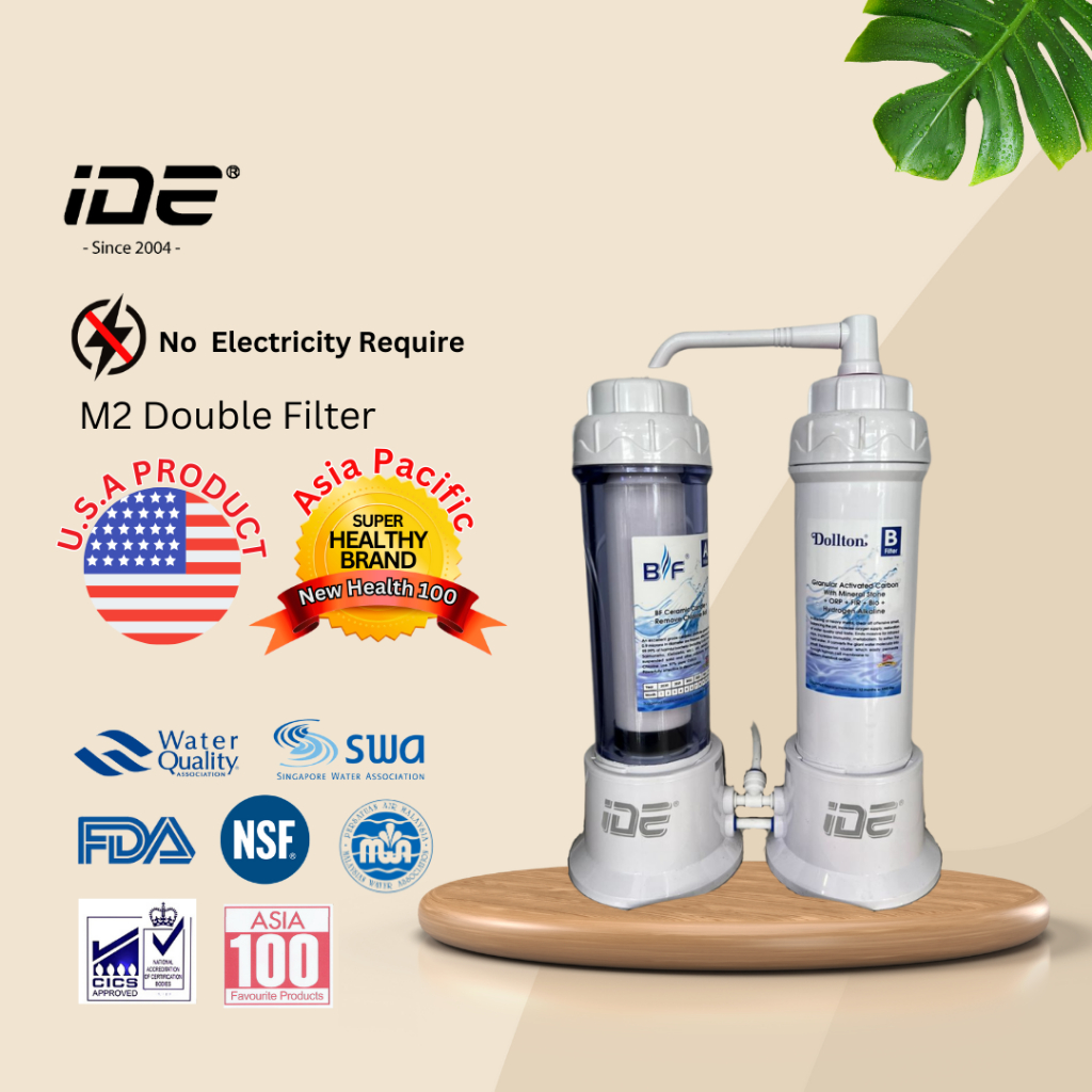 IDE Dollton M2 Double Filter / IDE Indoor Water Filter / 室内水机 | Shopee ...