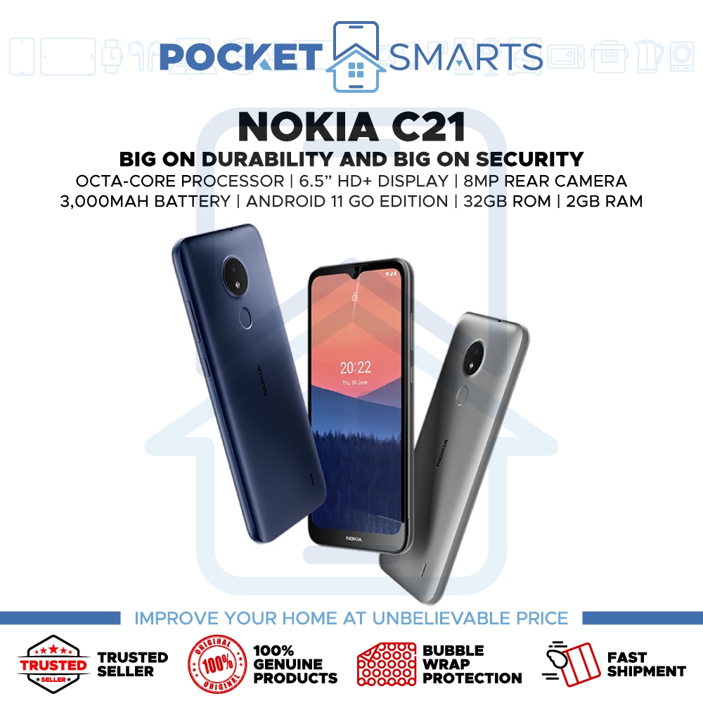 Nokia C21 Plus 32GB/2GB RAM Dual-SIM Dark Cyan
