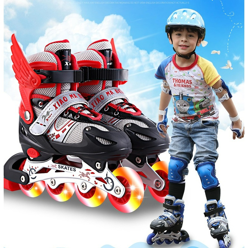 Kasut Roda Kanak-Kanak Berlampu Kasut Roda Budak Kids Roller Blade with ...