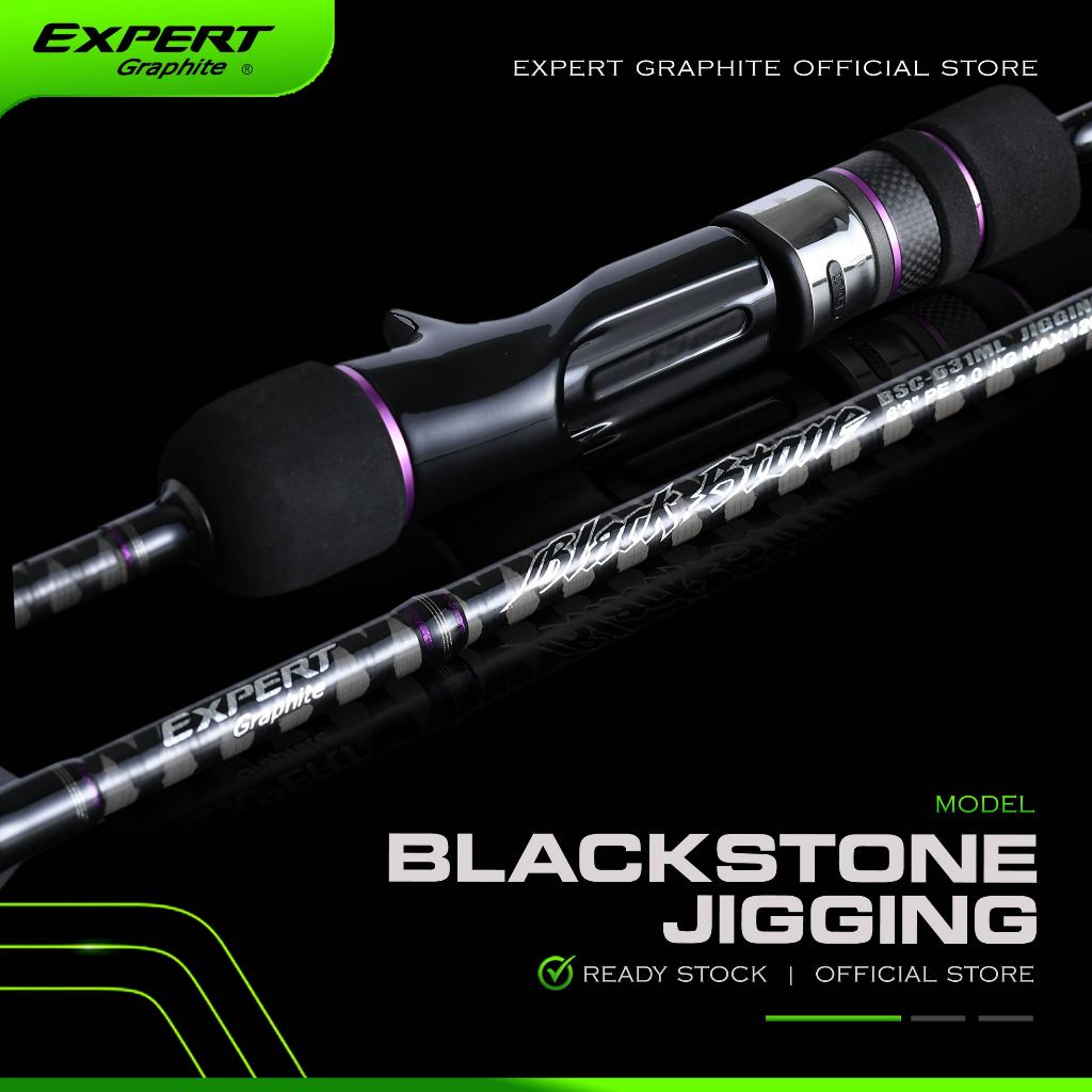 Expert Graphite Black Stone SALTWATER Slow Jigging Rod | Shopee Malaysia