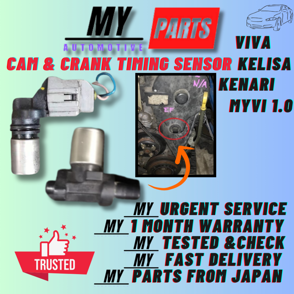 Crank Shaft & Cam Sensor Perodua Kelisa Kenari Kancil Viva Myvi Timing